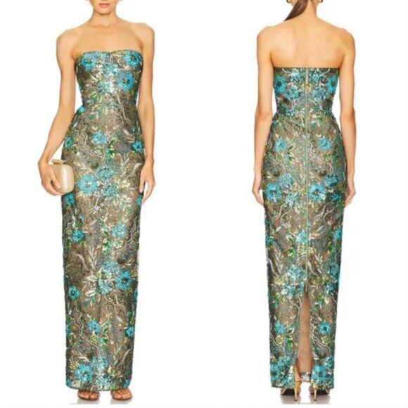 chinese dress ladies Dahlia Sequin Gown by Bronx and Banco  The Fitzroy